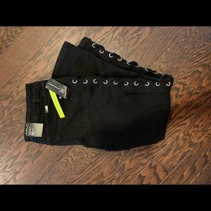 NWT! INC Ankle Length Straight Leg Black Denim